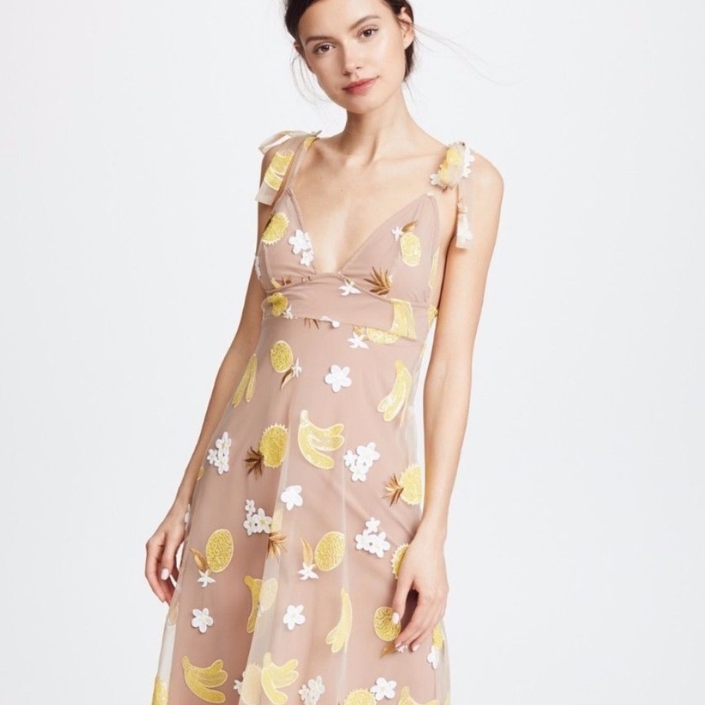 For Love & Lemons Lovepunch Midi Dress